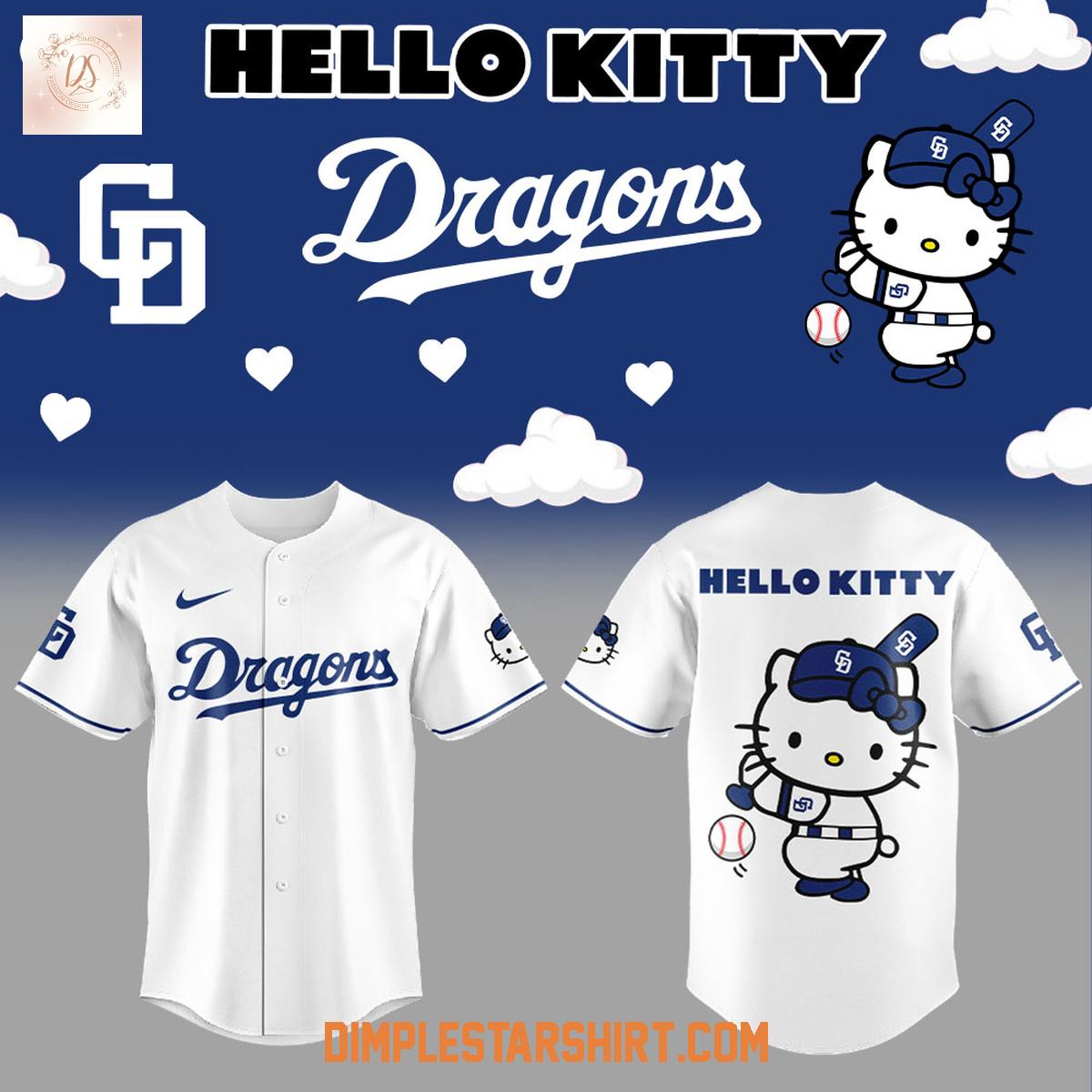 Chunichi Dragons x Hello Kitty Baseball Jersey Chunichi Dragons x Hello Kitty Baseball Jersey