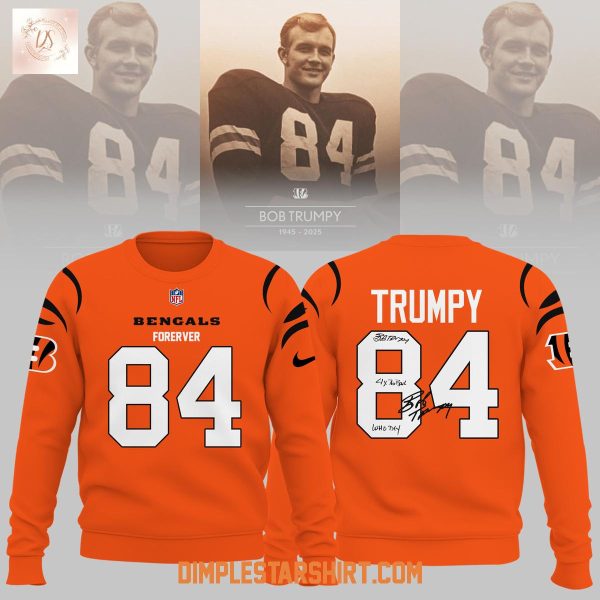 Cincinnati Bengals RIP Bob Trumpy Forever 80 Hoodie Shirt