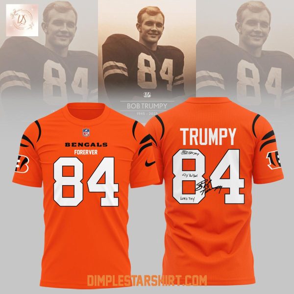 Cincinnati Bengals RIP Bob Trumpy Forever 80 Hoodie Shirt