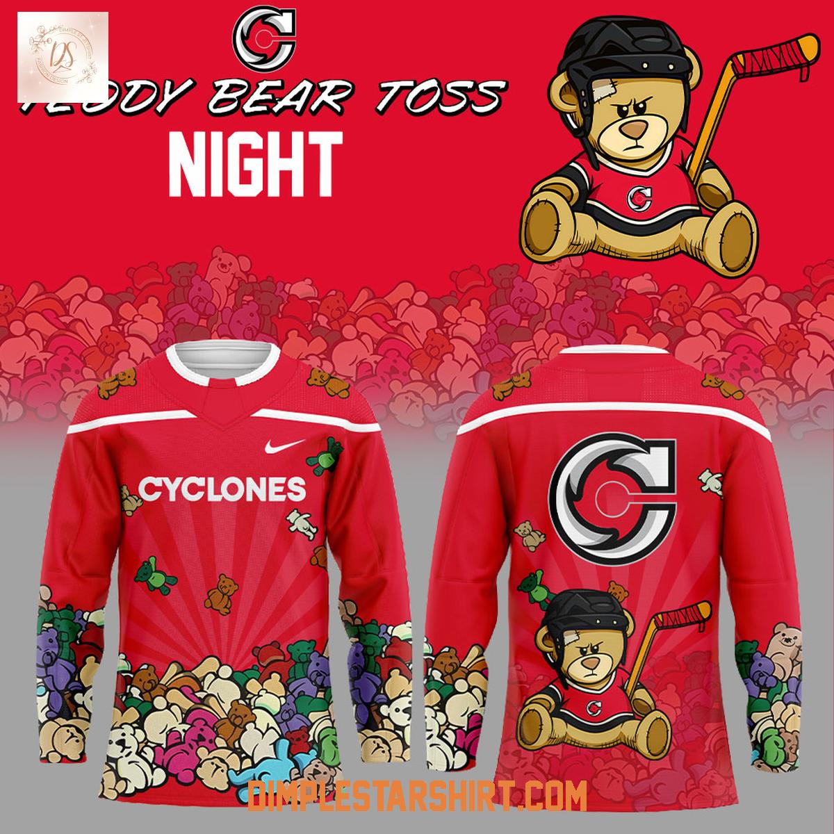 Cincinnati Cyclones Teddy Bear Toss Night 2025 Jersey Cincinnati Cyclones Teddy Bear Toss Night 2025 Jersey