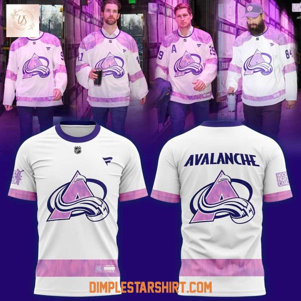 Colorado Avalanche 2025 Hockey Fights Cancer Hoodie T Shirt