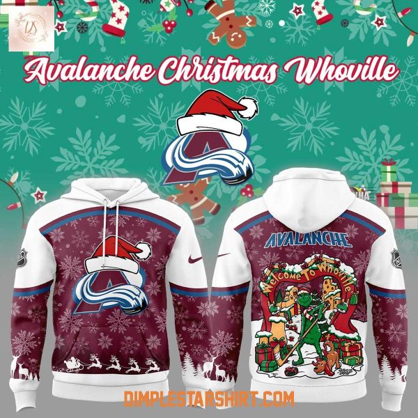 Colorado Avalanche Christmas Welcome To Whoville Hoodie T-Shirt