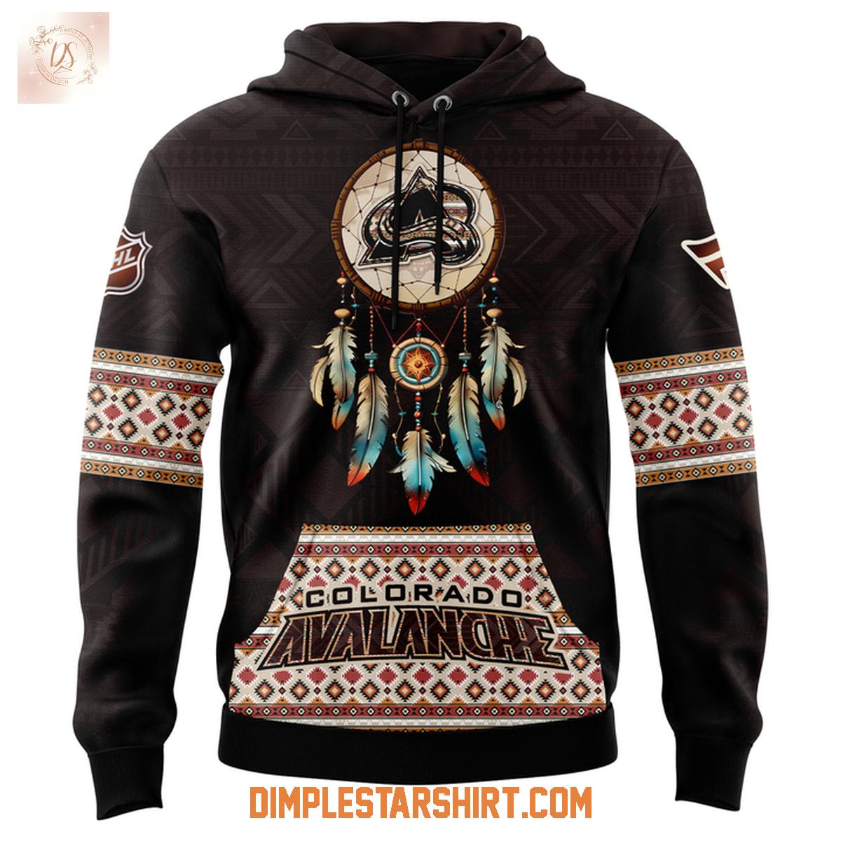 Colorado Avalanche Native American Heritage 2025 Hoodie Shirt