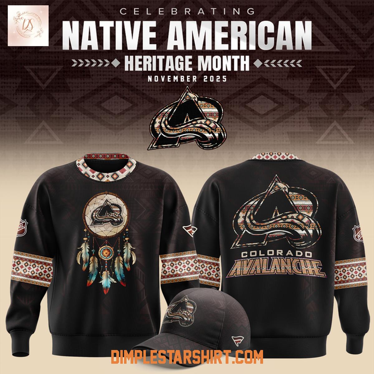 Colorado Avalanche Native American Heritage 2025 Hoodie Shirt