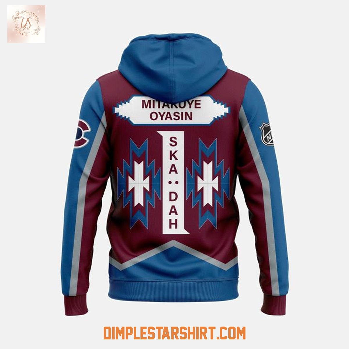 Colorado Avalanche Native American Heritage Month 2025 Hoodie Shirt