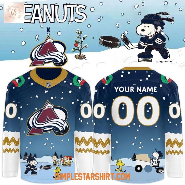 Colorado Avalanche Peanuts Christmas 2025 Jersey