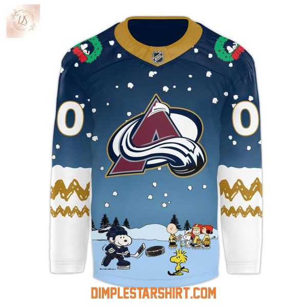 Colorado Avalanche Peanuts Christmas 2025 Jersey