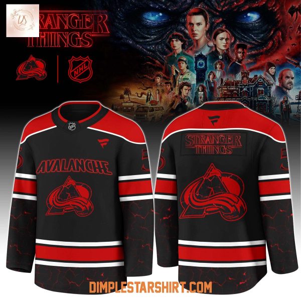 Colorado Avalanche x Stranger Things 5 One Last Adventure Jersey