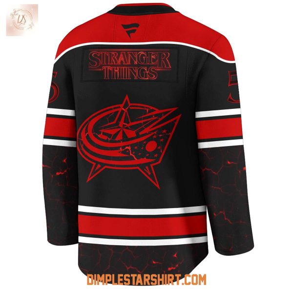 Columbus Blue Jackets x Stranger Things 5 One Last Adventure Jersey
