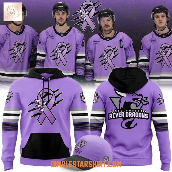 Columbus River Dragons Hockey Fights Cancer 2025 Hoodie Shirt