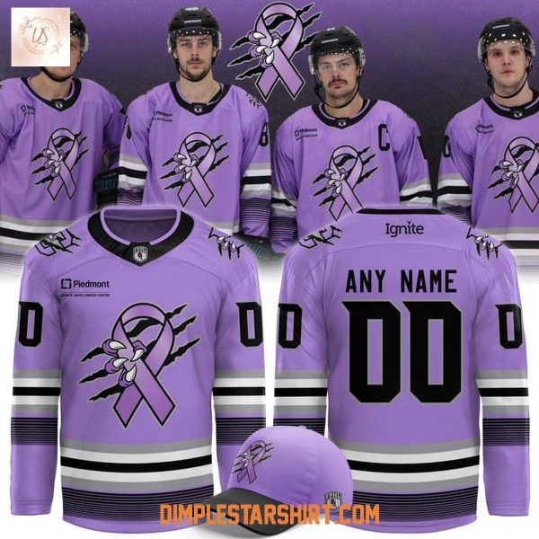 Columbus River Dragons Hockey Fights Cancer 2025 Jersey