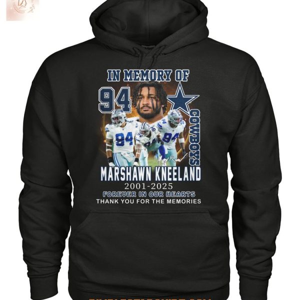 Dallas Cowboys In Memory Of Marshawn Kneeland Memories 2025 T Shirt