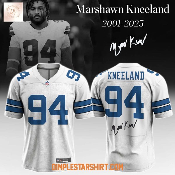Dallas Cowboys In Memory Of Marshawn Kneeland White Foootball Jersey