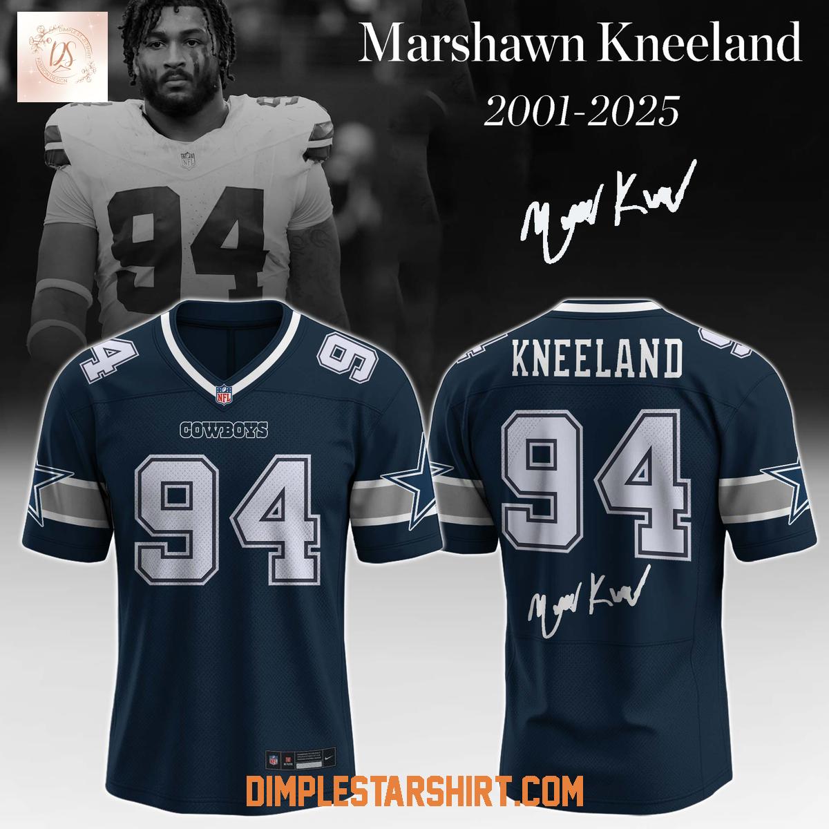 Dallas Cowboys Memories Marshawn Kneeland Forever 94 Football Jersey Dallas Cowboys Memories Marshawn Kneeland Forever 94 Football Jersey
