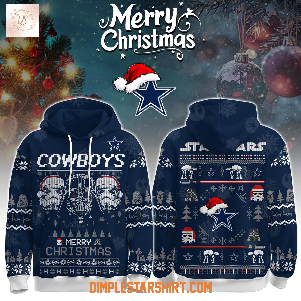 Dallas Cowboys x Star Wars The Force Christmas Hoodie Shirt Dallas Cowboys x Star Wars The Force Christmas Hoodie Shirt