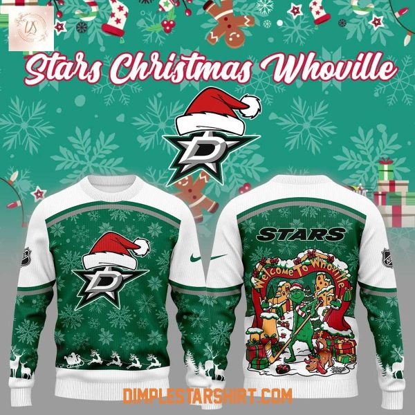 Dallas Stars Christmas Whoville Ugly Sweater