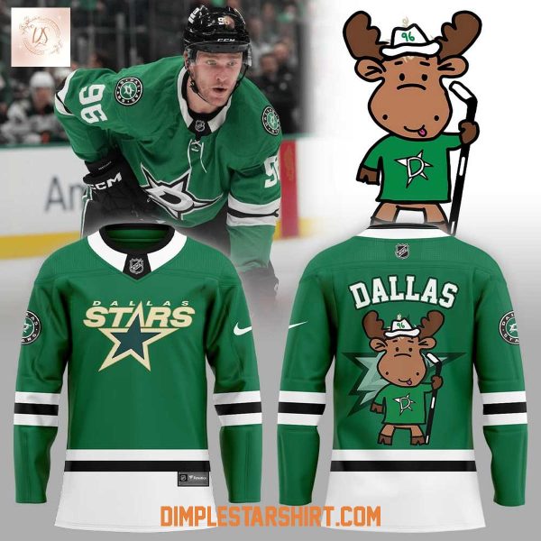 Dallas Stars Kelly Green Doodle Moose Uniform 2025 Hockey Jersey