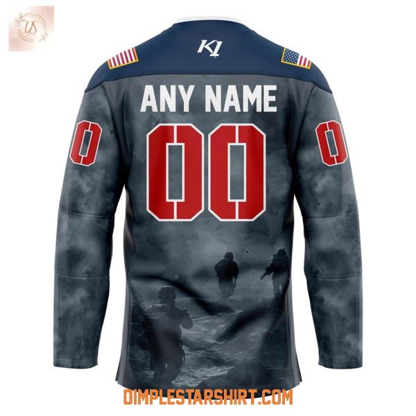Danbury Hat Tricks Military Appreciation Night 2025 Hockey Jersey