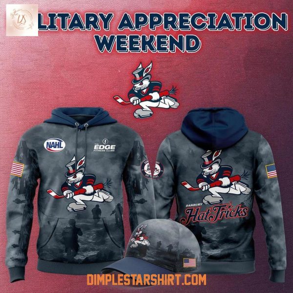 Danbury Hat Tricks Military Appreciation Night 2025 Hoodie Shirt