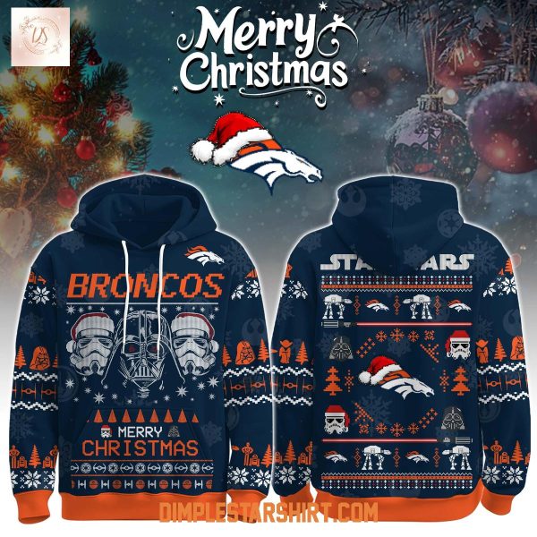 Denver Broncos x Star Wars The Force Christmas Hoodie Shirt