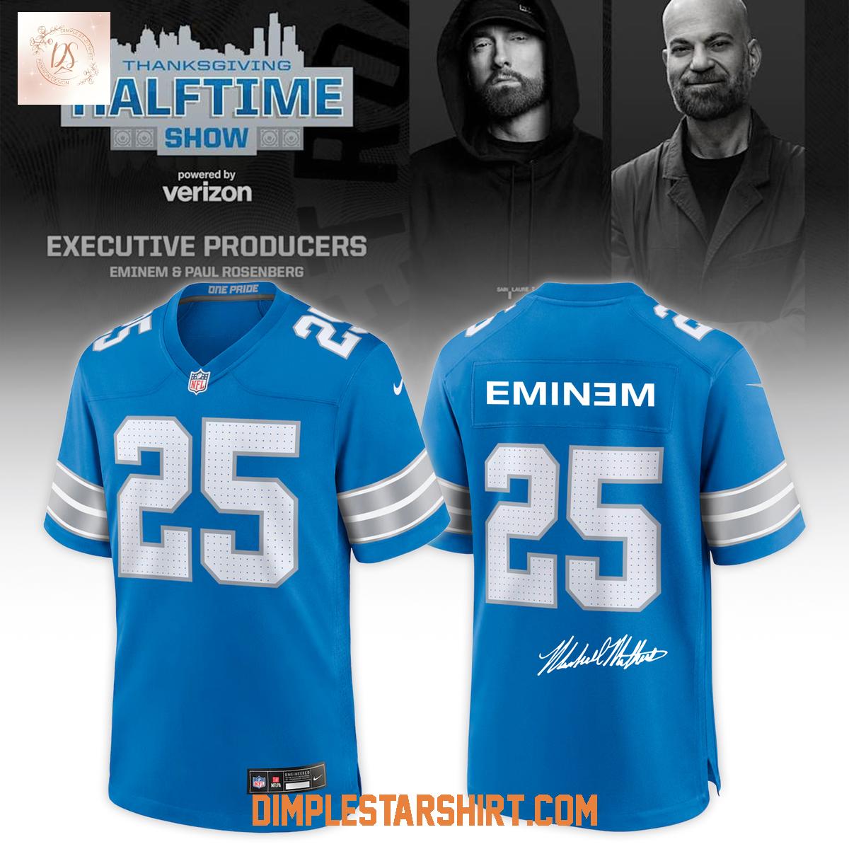 Detroit Lions x Eminem Thanksgiving Halftime Show Jersey Detroit Lions x Eminem Thanksgiving Halftime Show Jersey