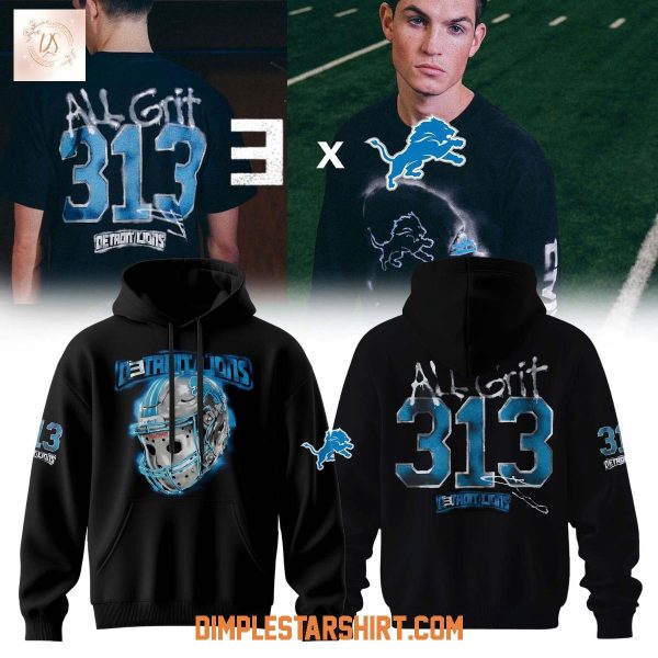 Detroit Lions x Eminem 313 Thanksgiving All Grit Hoodie Shirt