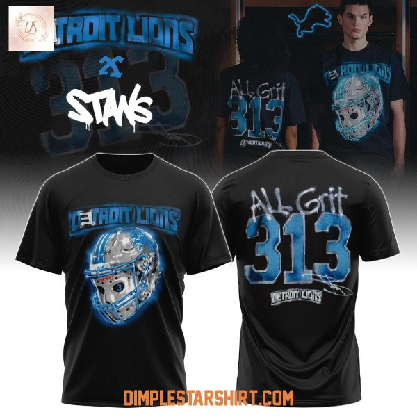 Detroit Lions x Eminem 313 Thanksgiving All Grit Hoodie Shirt