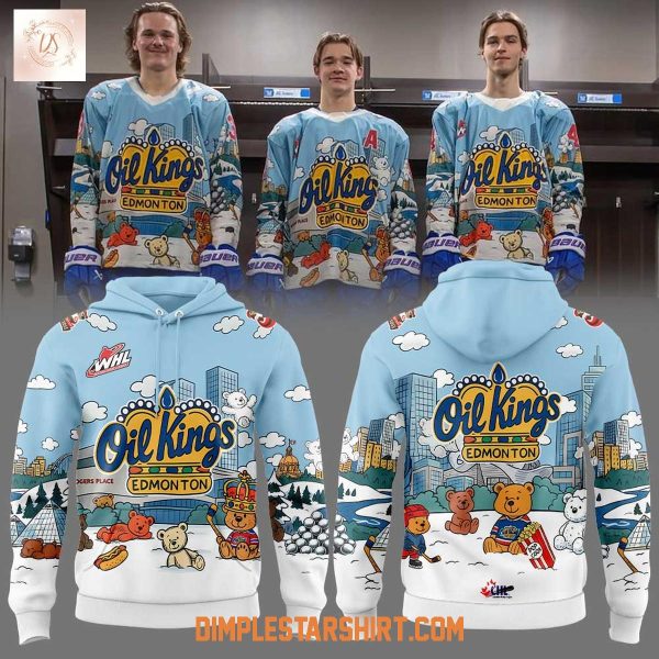 Edmonton Oil Kings Teddy Bear Toss 2025 Hoodie Shirt
