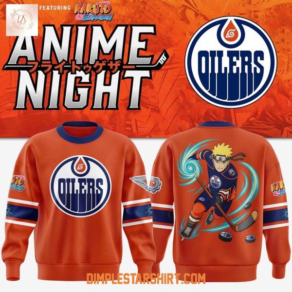 Edmonton Oilers Anime Night aruto Shippuden Hoodie Shirt