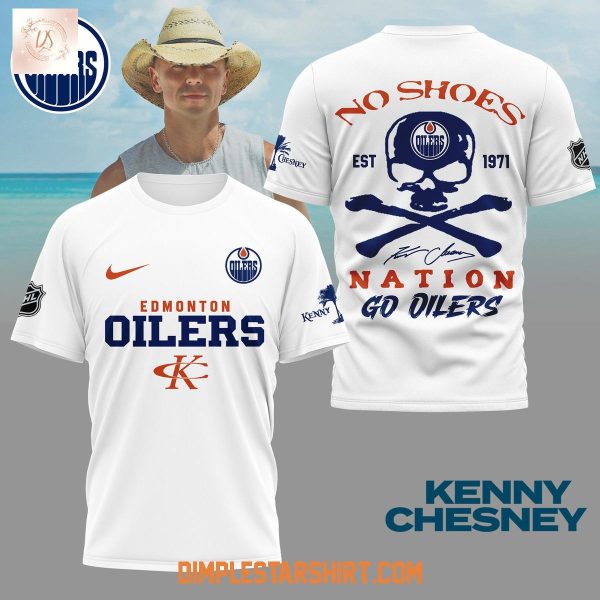 Edmonton Oilers x Kenny Chesney No Shoes Nation Shirt