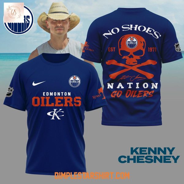 Edmonton Oilers x Kenny Chesney No Shoes Nation Shirt