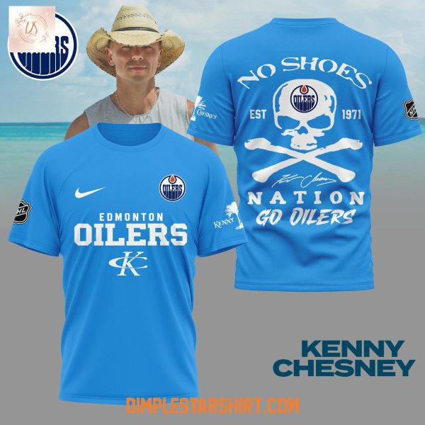 Edmonton Oilers x Kenny Chesney No Shoes Nation Shirt