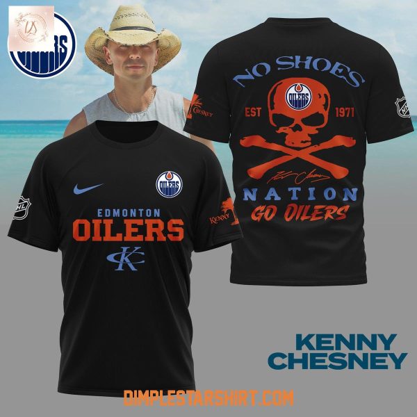Edmonton Oilers x Kenny Chesney No Shoes Nation Shirt