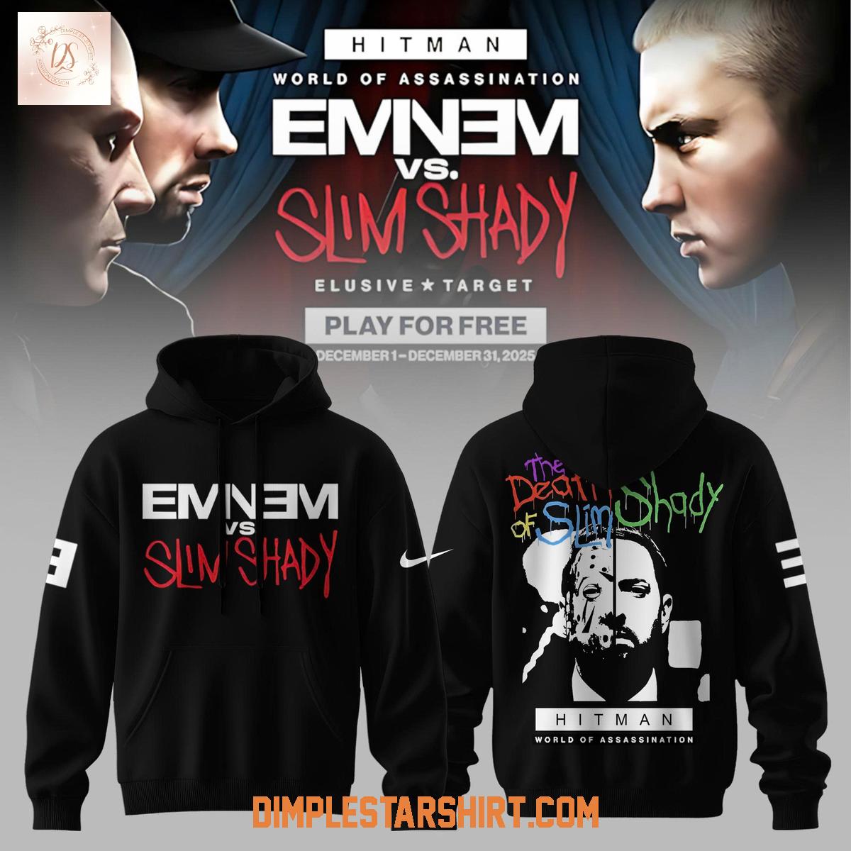 Eminem vs Slim Shady Hitman World Of Assassination Hoodie Shirt Eminem vs Slim Shady Hitman World Of Assassination Hoodie Shirt