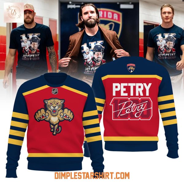 Florida Panthers Celebrating Jeff Petry 1000th NHL Game Hoodie Shirt