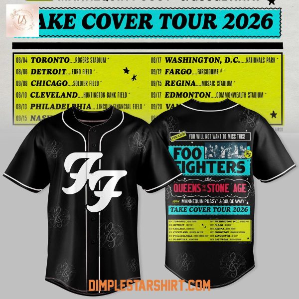 Foo Fighters Take Cover Tour 2026 Jersey