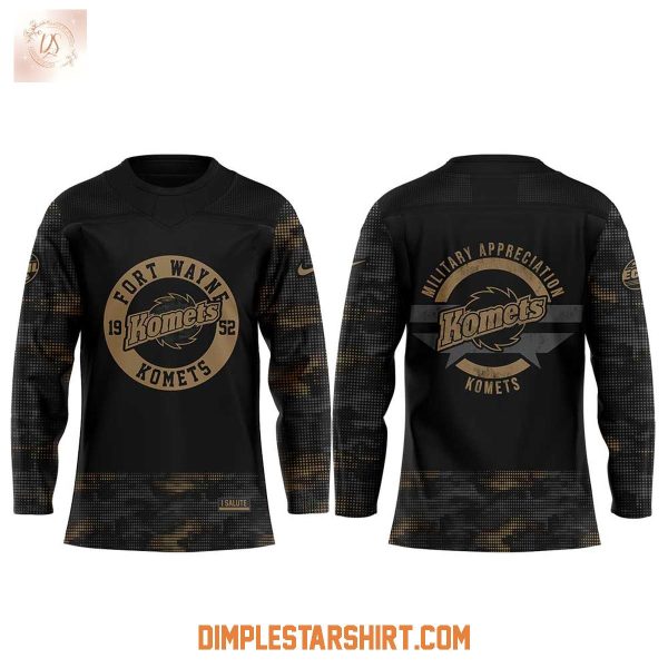 Fort Wayne Komets Military Appreciation 2025 Hockey Jersey