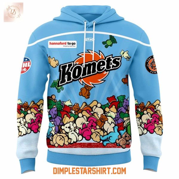 Fort Wayne Komets Our Teddy Bear Toss Hoodie Shirt