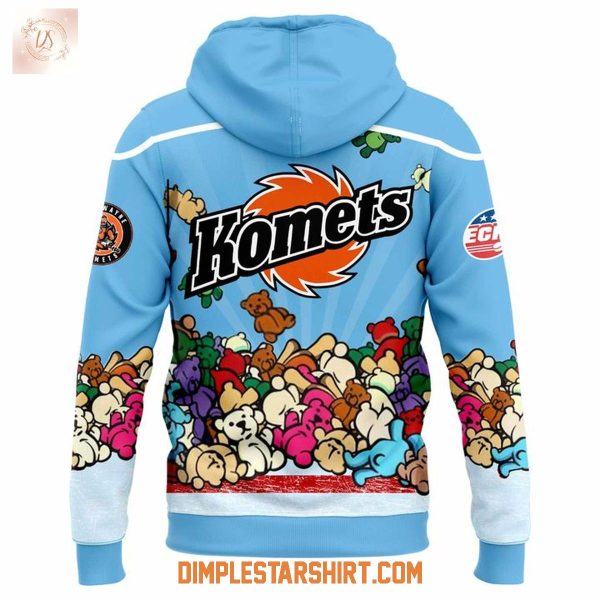 Fort Wayne Komets Our Teddy Bear Toss Hoodie Shirt