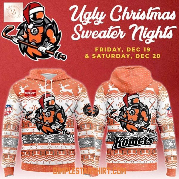 Fort Wayne Komets Ugly Christmas Sweater Night 2025 Hoodie Shirt