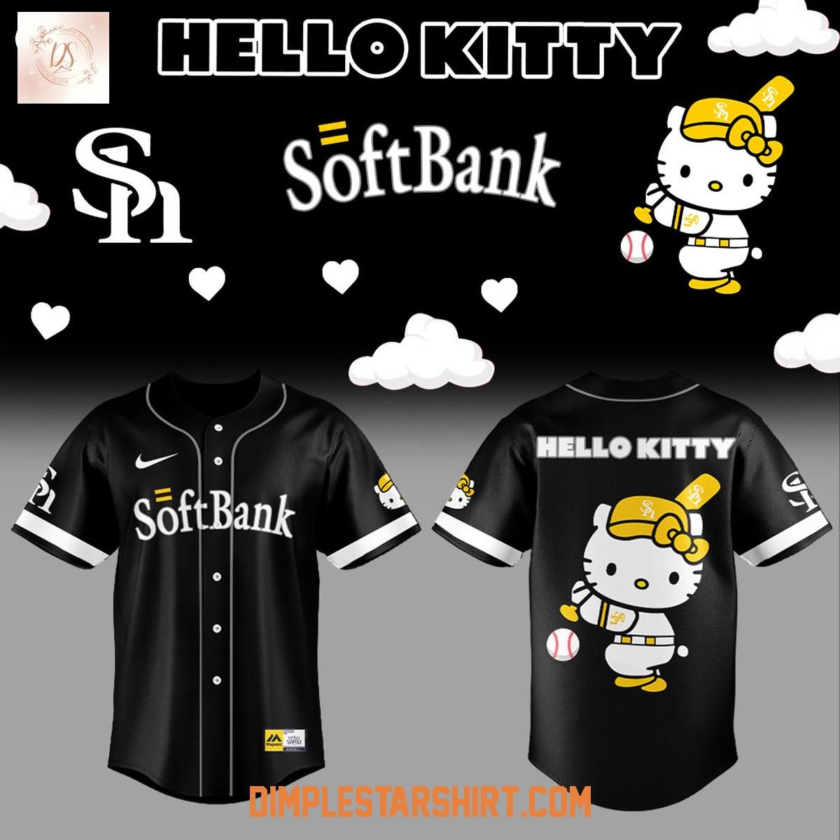 Fukuoka SoftBank Hawks x Hello Kitty Baseball Jersey Fukuoka SoftBank Hawks x Hello Kitty Baseball Jersey