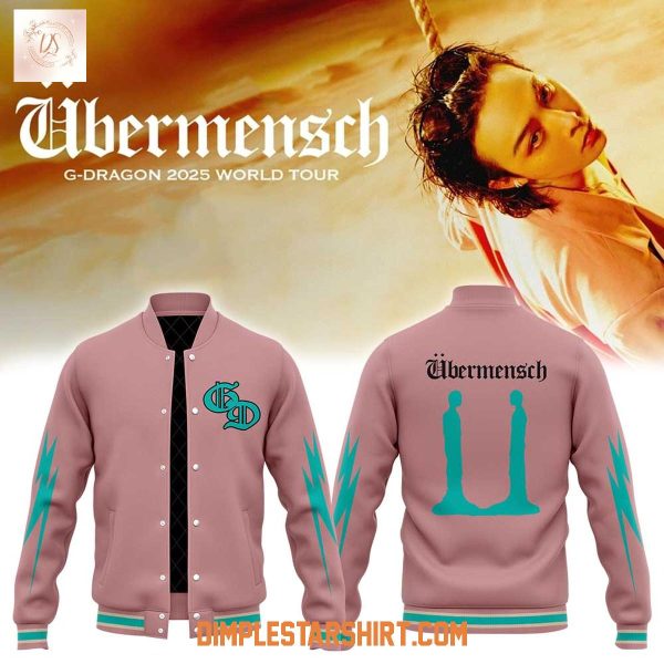 G Dragon King Of K-pop Ubermensch Pink Baseball Jacket