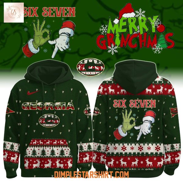 Georgia Bulldogs x Six Seven Merry Grinchmas Hoodie T-Shirt