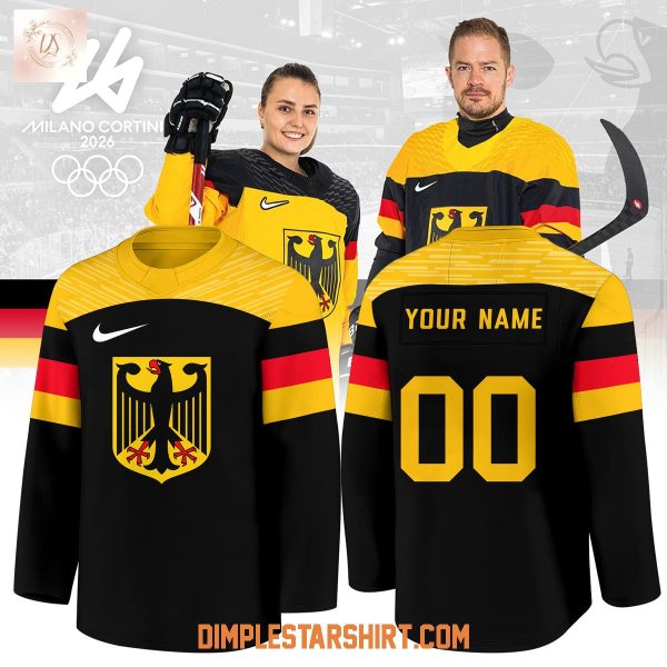 Germany 2026 Olympic Winter Black Hockey Jersey