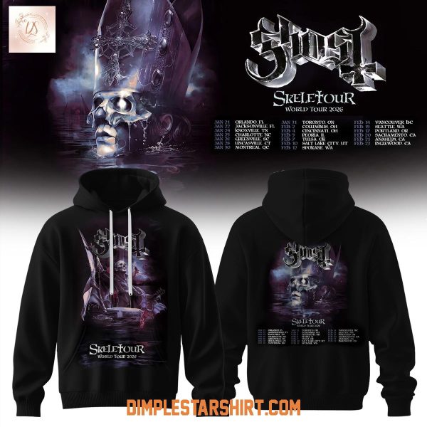 Ghost Band Skeletour World Tour 2026 Hoodie Shirt