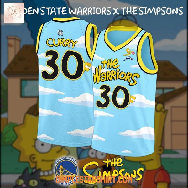 Golden State Warriors x The Simpsons 2025 Basketball Jersey