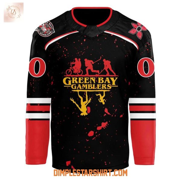 Green Bay Gamblers x Stranger Things 2025 Jersey