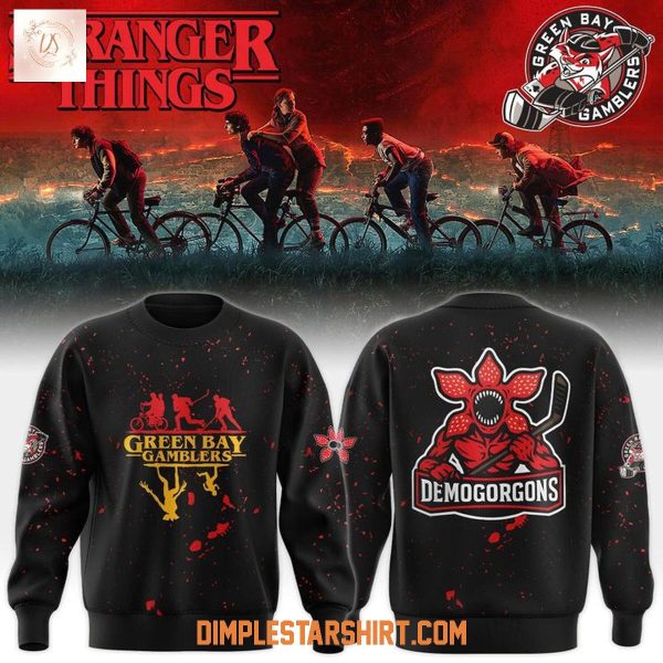 Green Bay Gamblers x Stranger Things Hoodie Sweatshirt