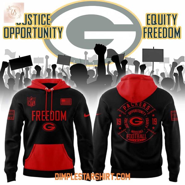 Green Bay Packers Justice Opportunity Equity Freedom Hoodie Shirt