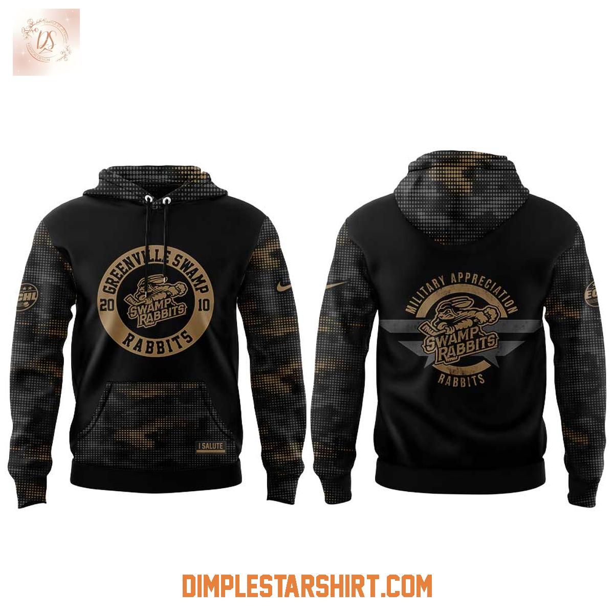 Greenville Swamp Rabbits Military Appreciation 2025 Hoodie Shirt Greenville Swamp Rabbits Military Appreciation 2025 Hoodie Shirt